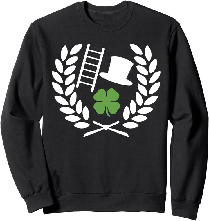Lustiges Schornsteinfeger Shirt Kleeblatt Arbeit Geschenk Sweatshirt