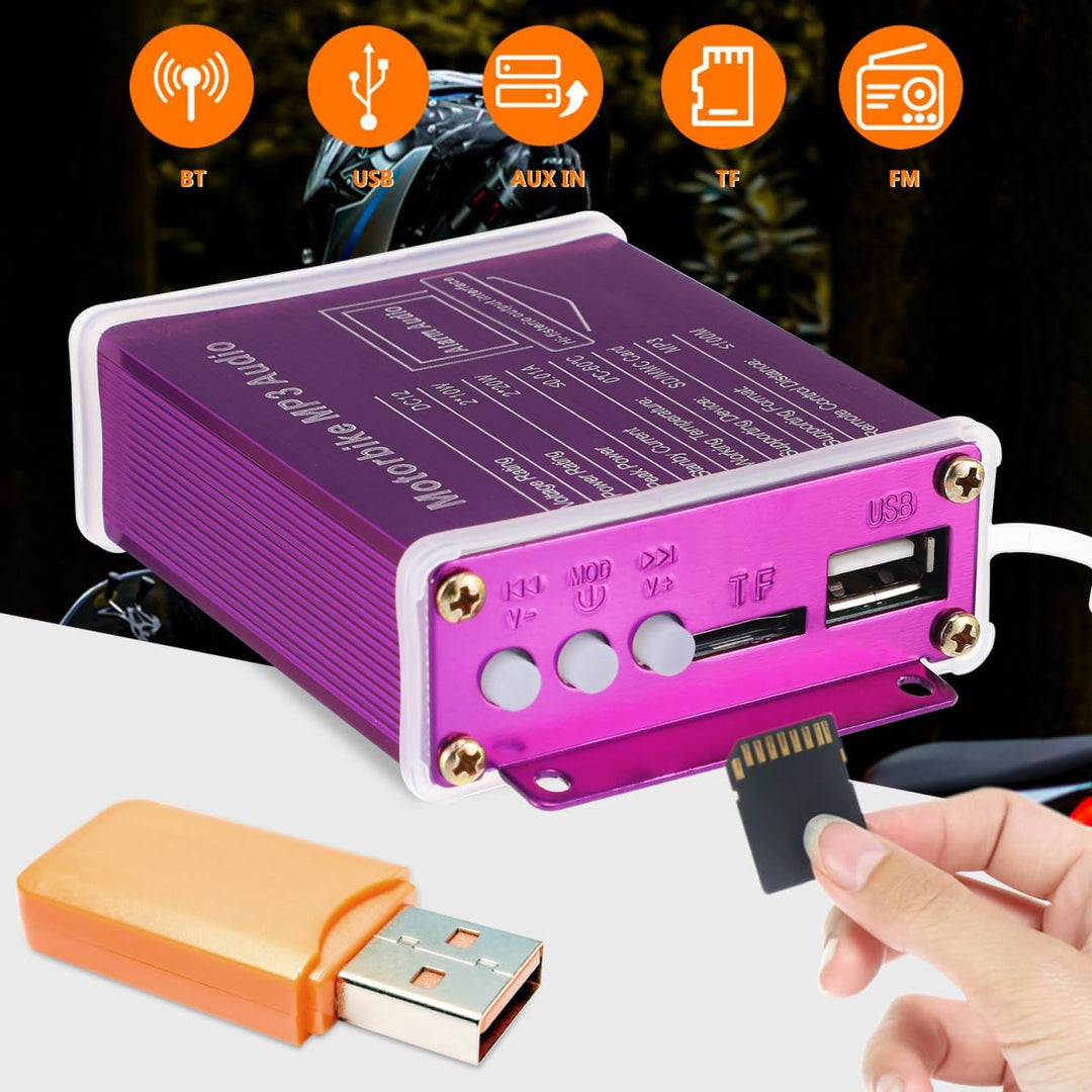 OUNONA Motorrad Lautsprecher 2.76 Zoll Wasserdichtes Stereo Audio System Für Freisprecheinrichtung U