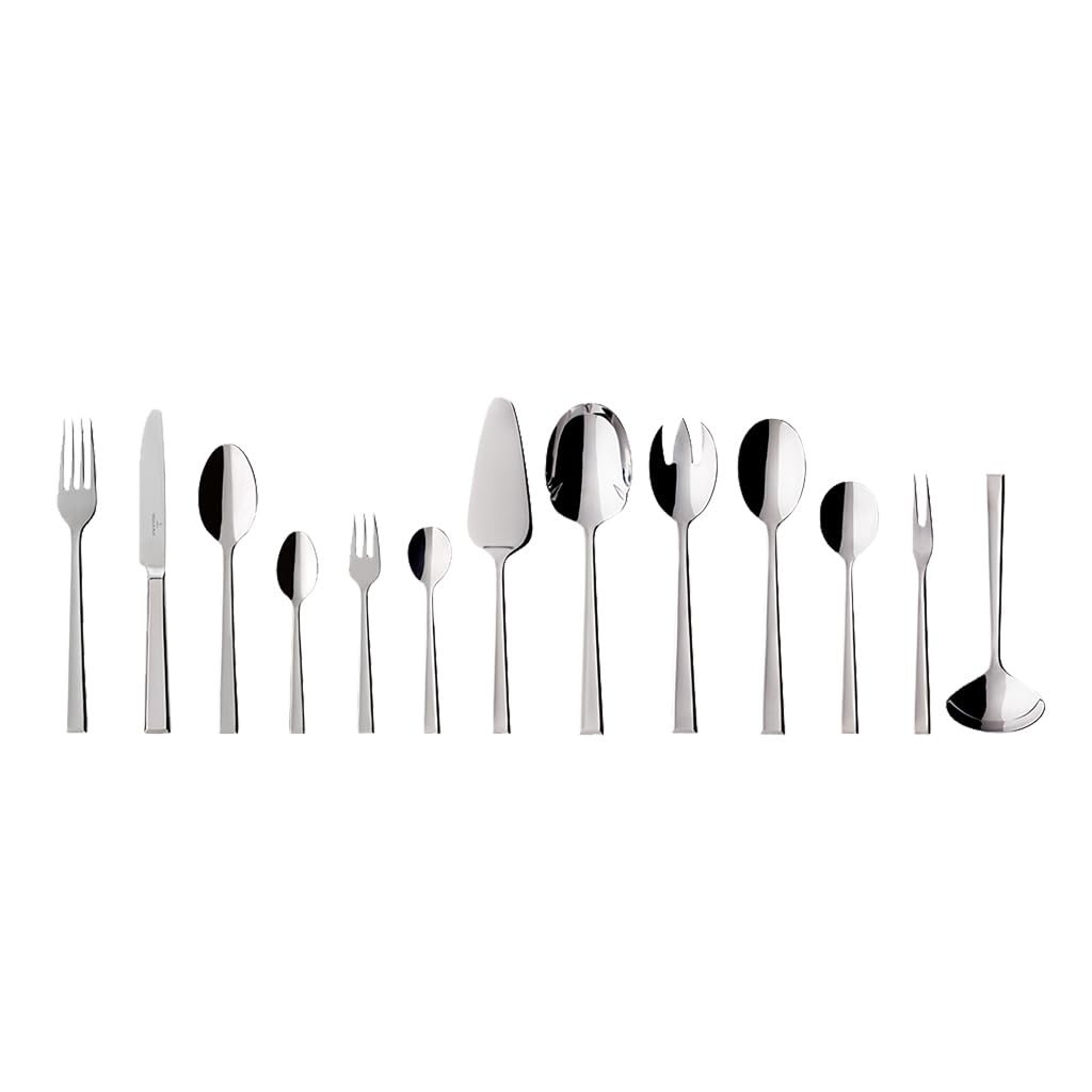Villeroy & Boch – Victor Besteckset 68 teilig für 12 Personen Silber/Platin, Spülmaschinenfest, Rost