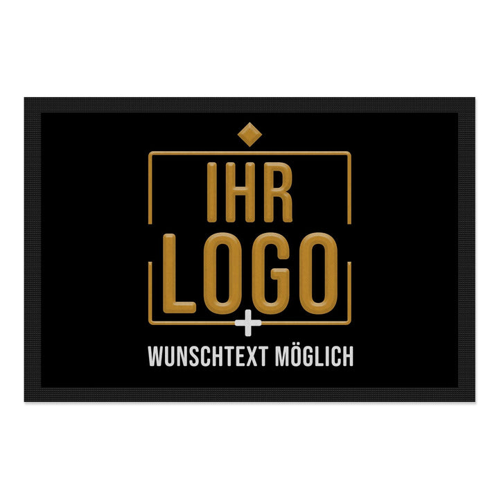 Print Royal Personalisierte Fussmatte mit Logo und Wunschtext - Logomatte - Schmutzfangmatte mit Log