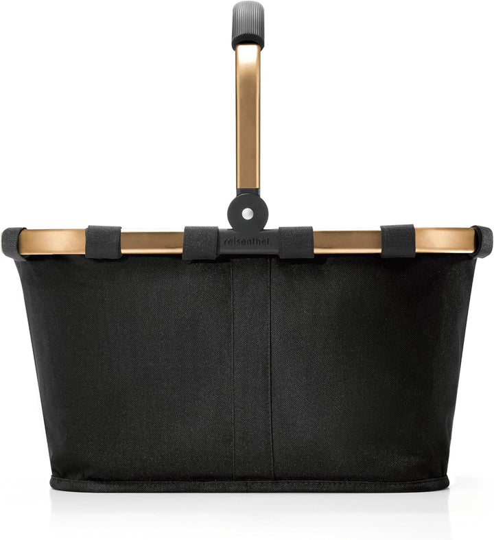 reisenthel carrybag frame light gold/black – Stabiler Einkaufskorb mit viel Stauraum und praktischer