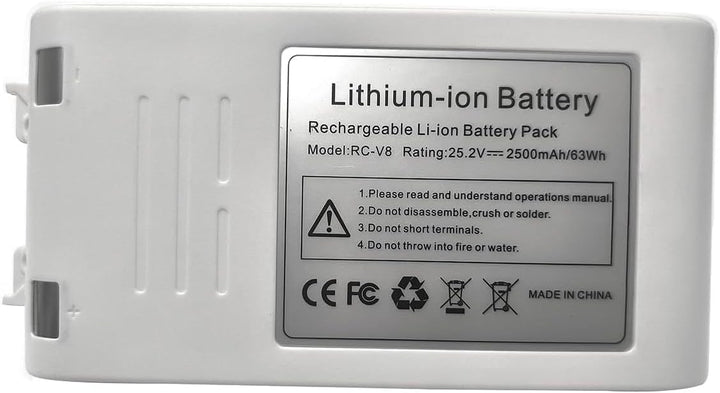 Akku für Xiaomi Dreame V8 /V9/ V9P /V9B/ V10/ V10V/ V11/ V12 / XR/ Q9/ VVN3 /VVN4 25.2V/2500mAh/63Wh