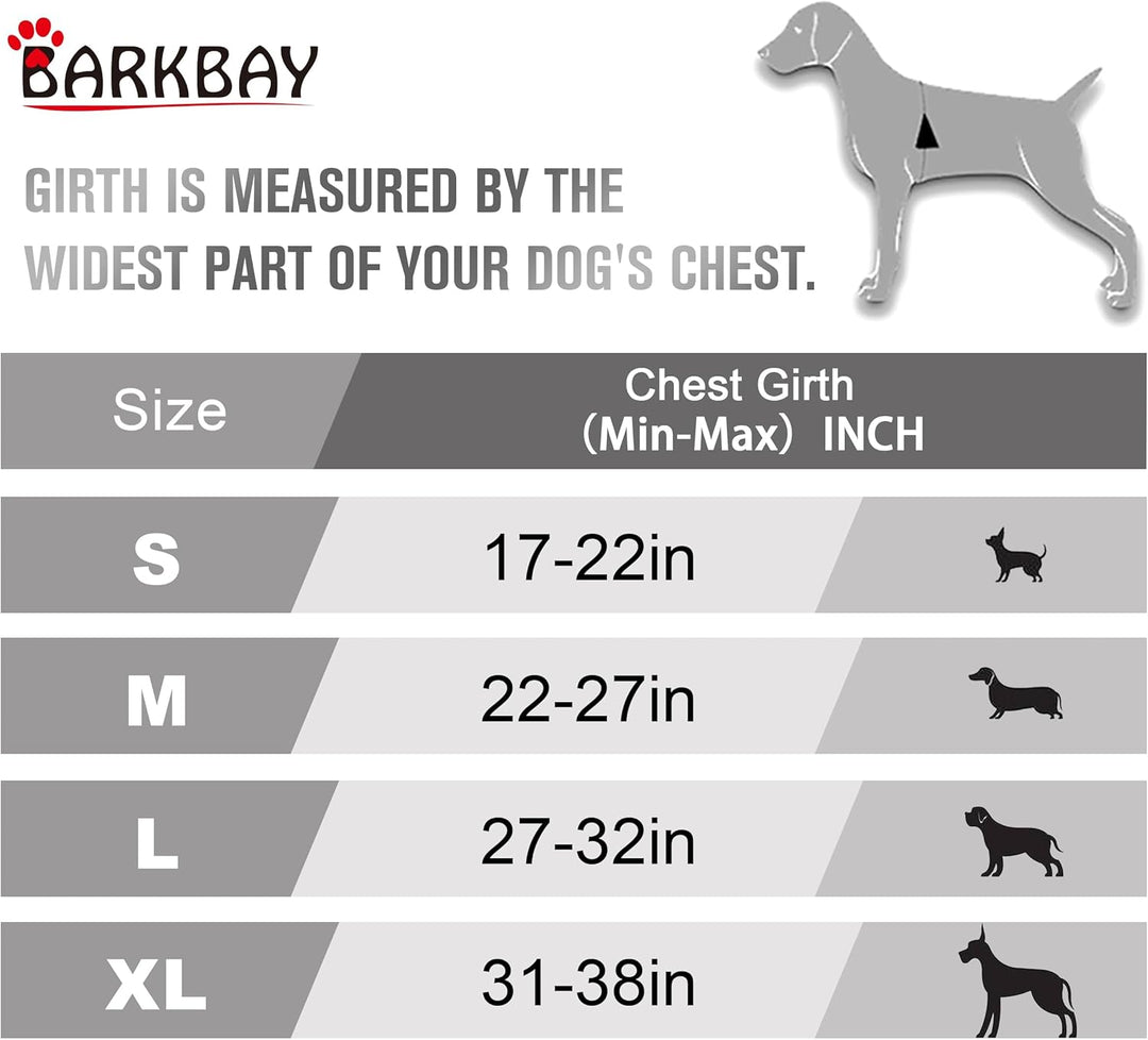 BARKBAY No Pull Dog Harness Front Clip Heavy Duty Reflective Easy Control Handle for Large Dog Walki
