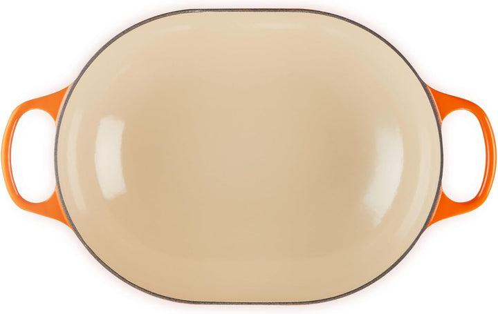 Le Creuset SignatureOblong aus Gusseisen mit Hilfsgriff, für alle Herdarten und Backöfen, 31 cm, 3,4