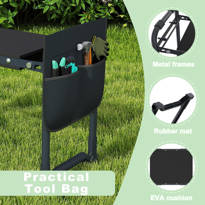 Garten Kniebank Gartenhocker für Arbeiten Gartenarbeit klappbar Arbeitshocker Sitzbank Gartenarbeit