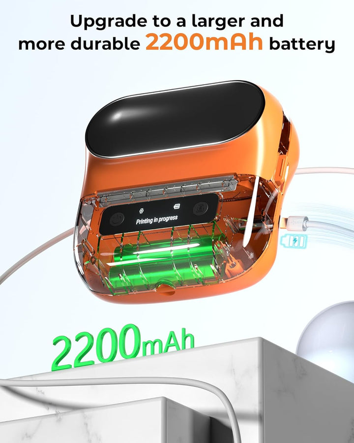 Itari M220 Wireless Thermischer Etikettendrucker, Upgrade 80mm Etikettiergeräte für Zuhause, Büro un