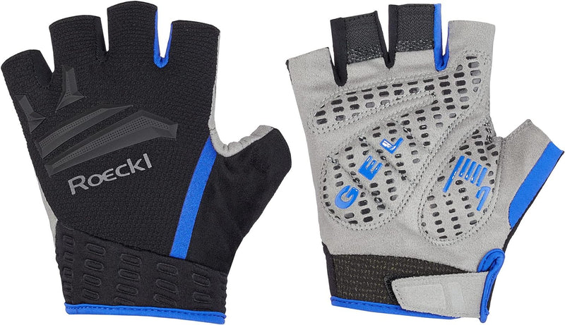 Roeckl Iseler Fahrrad Handschuhe kurz schwarz/blau 2023: Grösse: 6.5