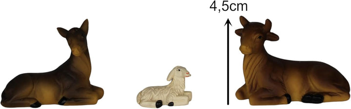 ZICOM Krippenfigurenset Eilat persisch ca. 8cm 11-TLG. Polyresin handbemalt