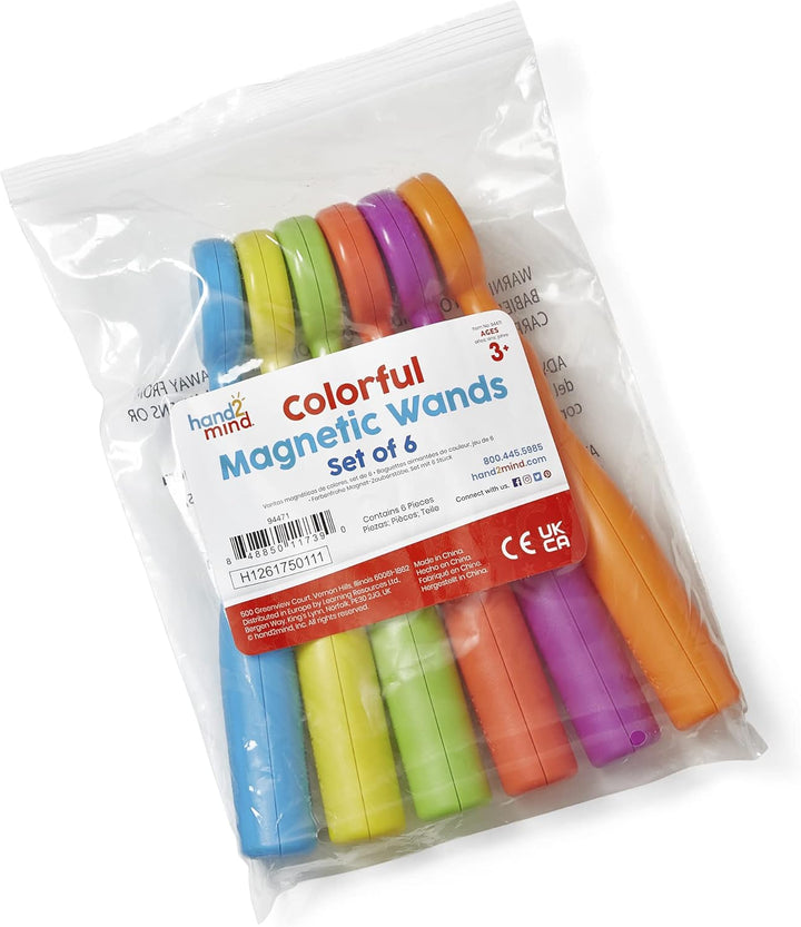 Learning Resources Magnet-Zauberstäbe, 6er-Set, für taktile Lese- und Schreibübungen, ab 3 Jahren