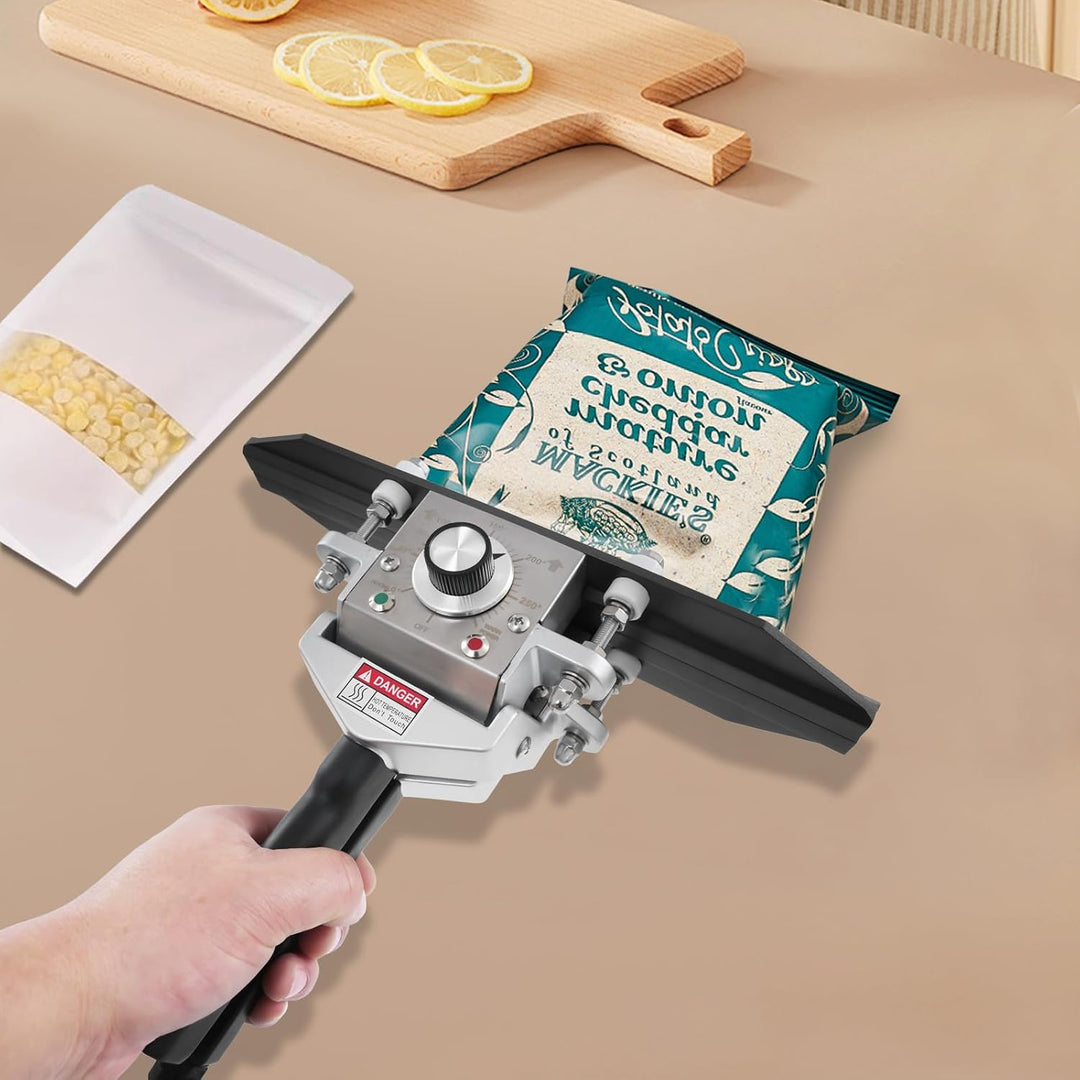 Handheld Heisssiegelgerät 12in 500W 0-300℃ mit 1.8m langem Netzkabel | Einstellbar Versiegelt Dicke