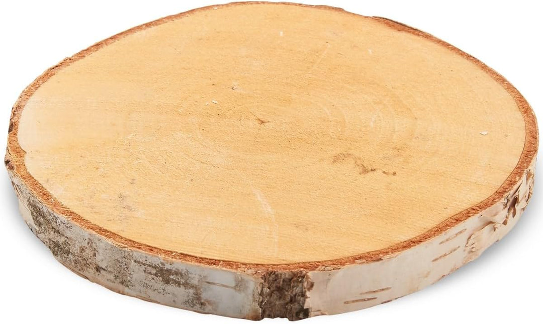 matches21 HOME & HOBBY Holzscheiben zum Basteln oder Dekorieren - 5 Stück naturbelassene Baum-scheib