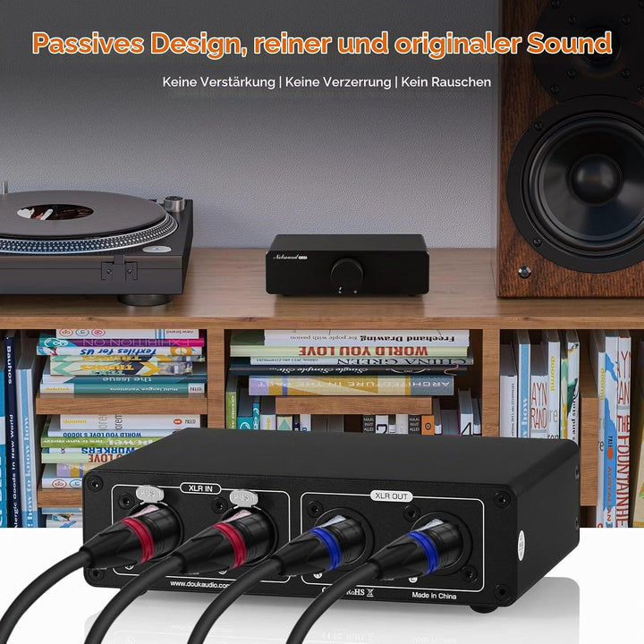 XLR Passiver Vorverstärker Dämpfer: Symmetrischer Stereo Audio Lautstärkeregler zur Signaloptimierun