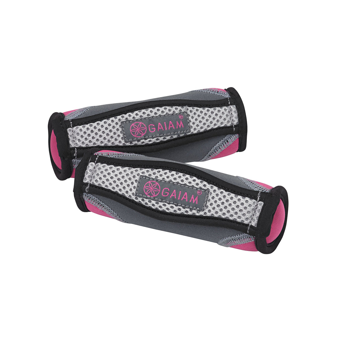 Gaiam Unisex-Erwachsene for Women & Men Soft Dumbbell Walking Weight Sets with Hand Strap Handgewich