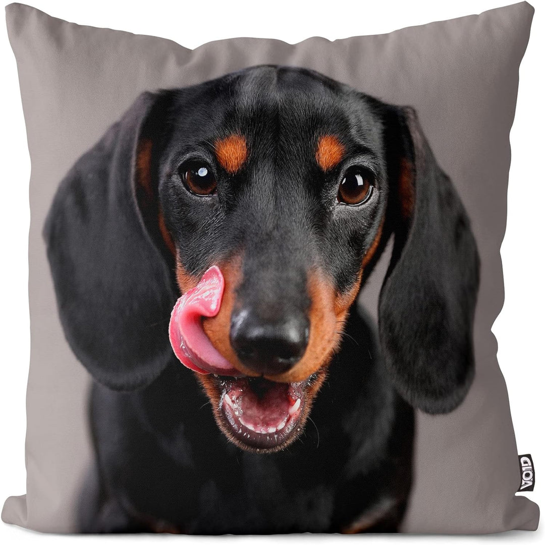 VOID Dackel Kissenbezug Kissenhülle Sofakissen Kissen Deko Outdoor-Kissen Dekokissen, Kissen Grösse:
