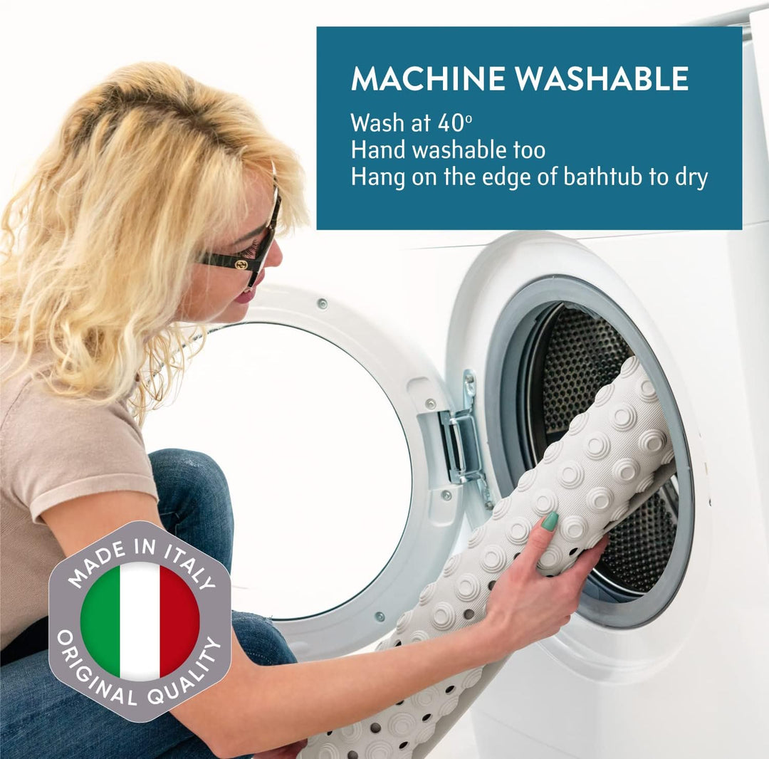 Tatkraft Detail - Premium Italien Duschmatte rutschfest für Senioren und Kinder - 60x60cm - Schimmel