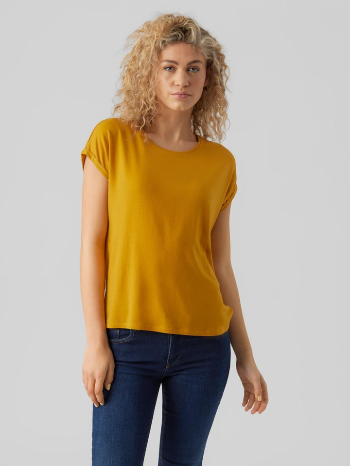 VERO MODA Damen Vmbianca Sl Tank Top Noos T-Shirt XS 3er Pack (Golden Yellow, Bright Rose, Moroccan