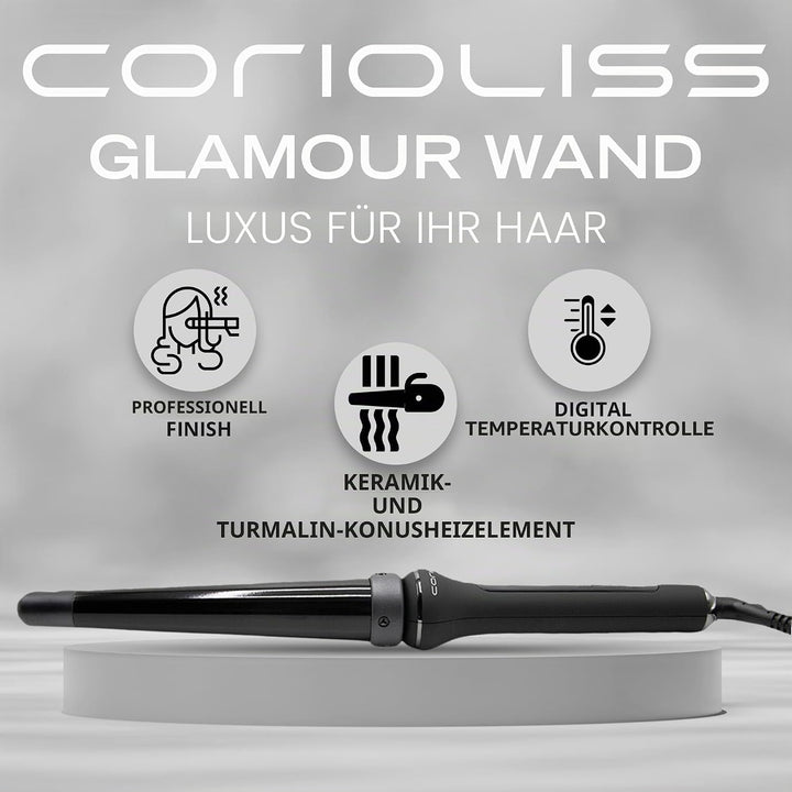 CORIOLISS | Glamour Wand | Lockenstab für Frauen | Haarkräusler für langes und kurzes Haar | Profess