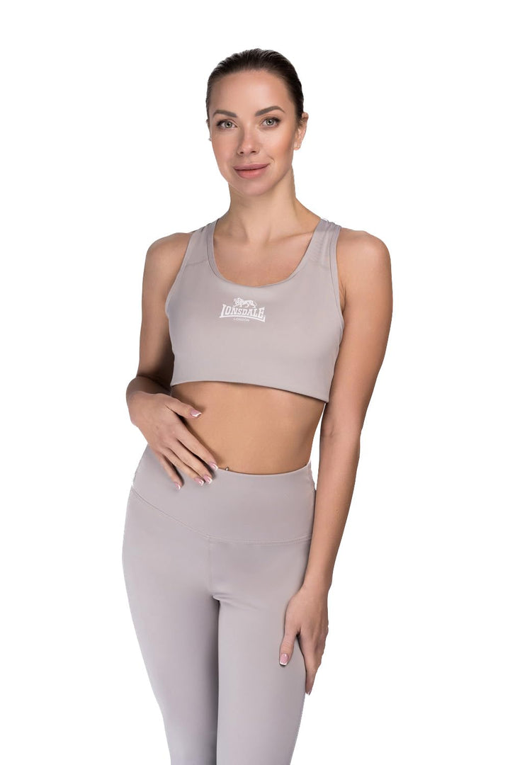 Lonsdale Frauen Sport-BH WARDOUR, S Grey/White