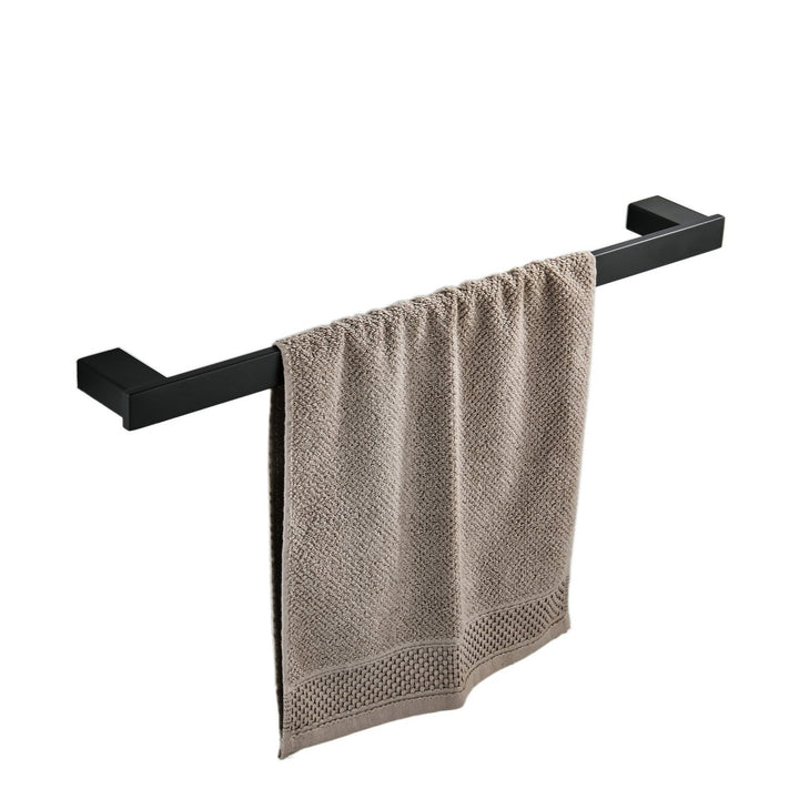 Badezimmer Toilette 40cm Handtuchstange Wandhalterung, Edelstahl - Edelstahl,Schwarz Schwarz 40 cm,