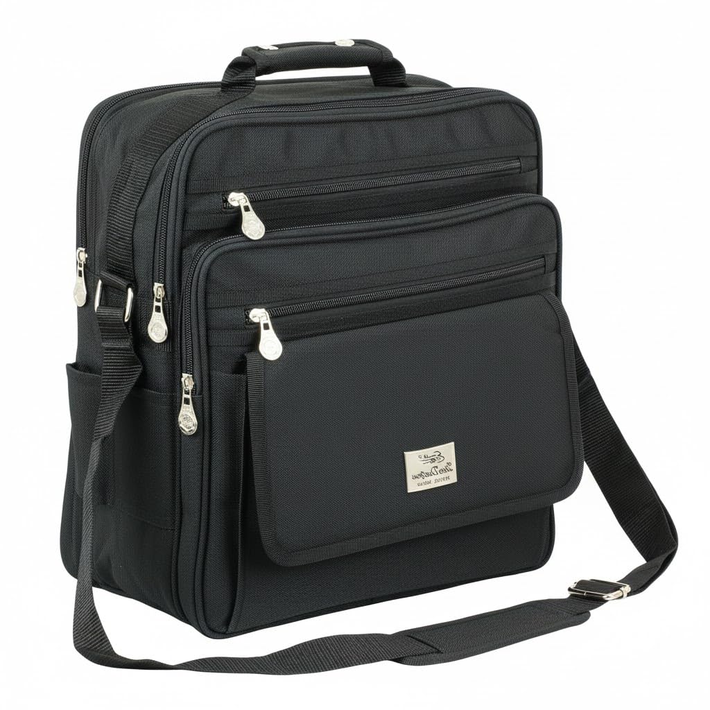 Herren Umhängetasche Schultertasche Messenger Flugbegleiter Bag Arbeitstasche Laptoptasche Business