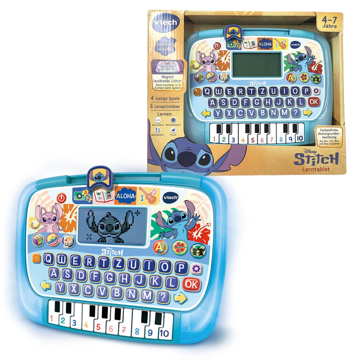 Vtech Stitch Lerntablet – Interaktives Tablet mit Tastatur und Klaviertasten – Verschiedene Spiele u