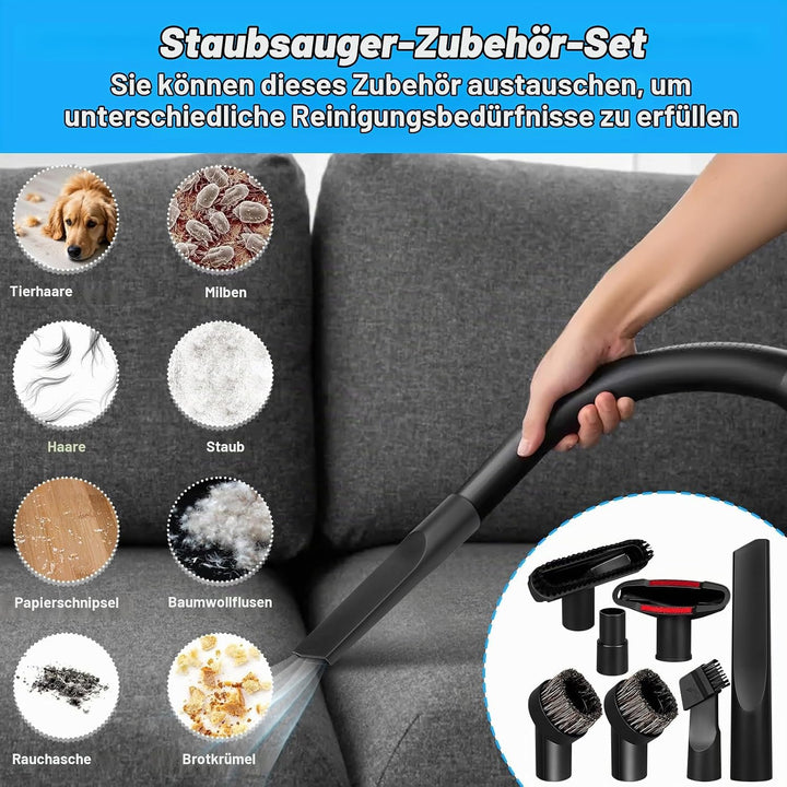 7Pcs Staubsauger Aufsatz Set Inkl Fugen Düsen &amp; Bürste, Universal 32-35 mm Staubsaugerdüse Zubehör K