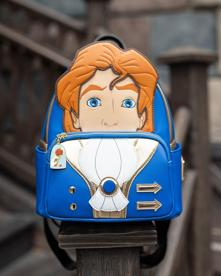 Loungefly Disney Die Schöne und das Biest Prinz Adam Cosplay Damen Rucksack, Mehrfarbig, Einheitsgrö