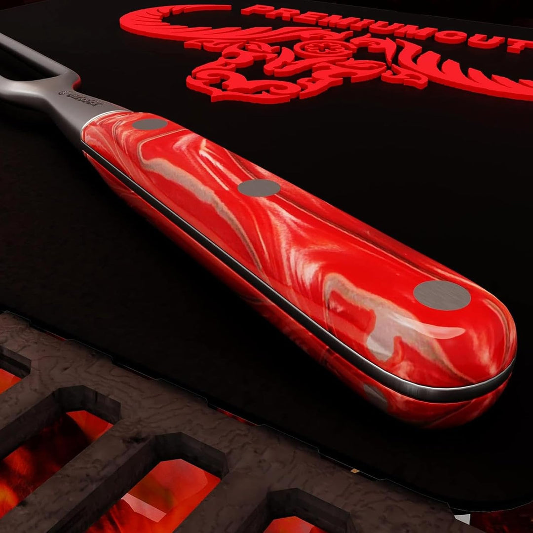 Giesser seit 1776 - Made in Germany - Tranchiergabel 21 cm Red Diamond, PremiumCut Fork No 1, Fleisc