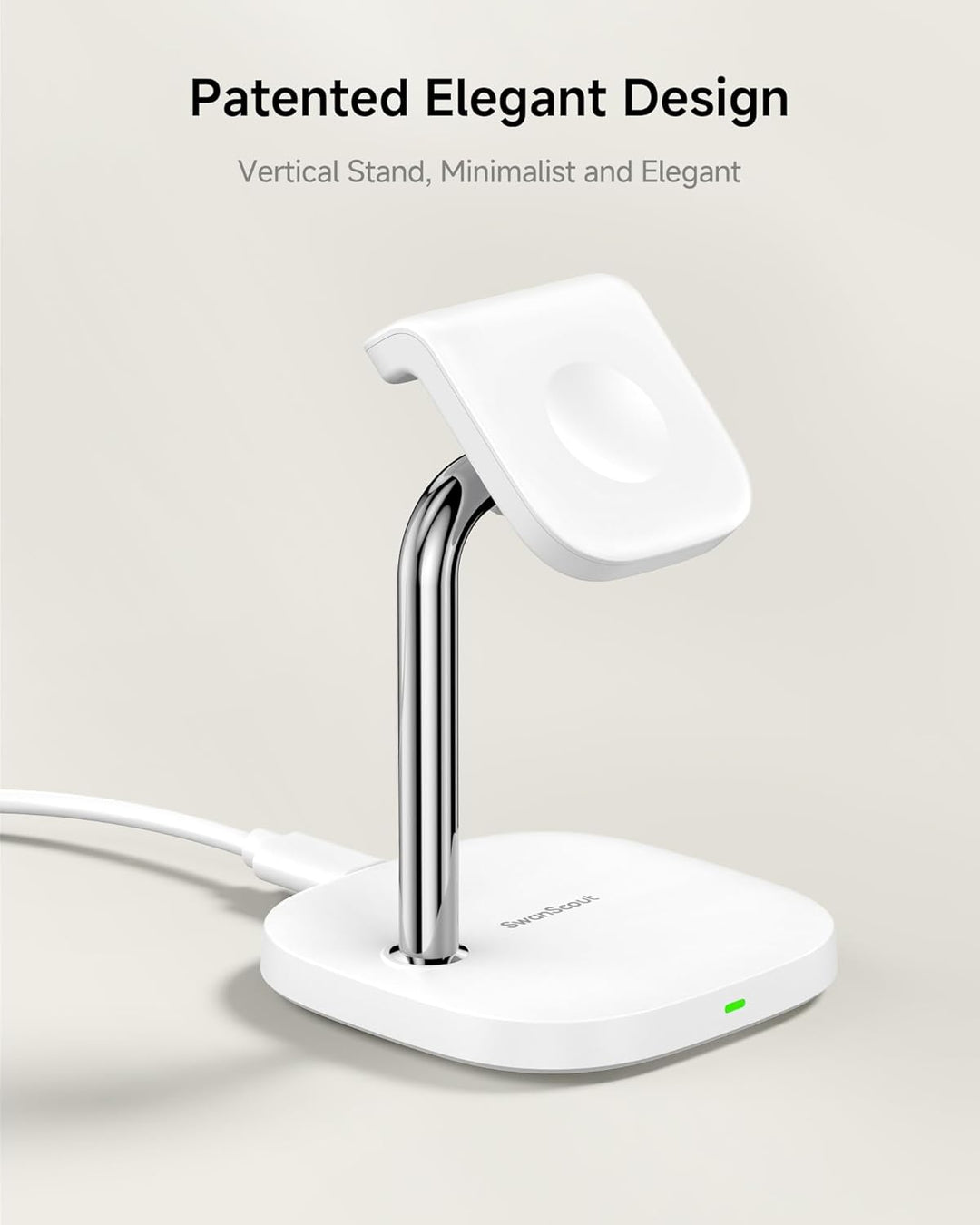 Schnelllade-Ständer für Apple Watch 11/Ultra 3/SE 3, 5W Magnetischer Wireless Charger für Apple Watc