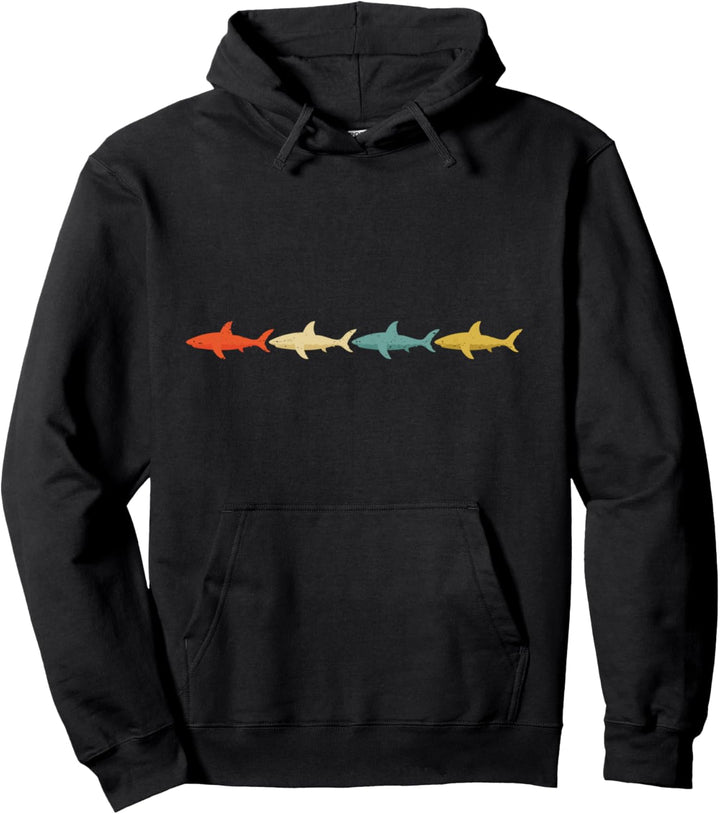 70er 80er Retro Hai Kleidung Vintage Outfit Geschenk Haie Pullover Hoodie