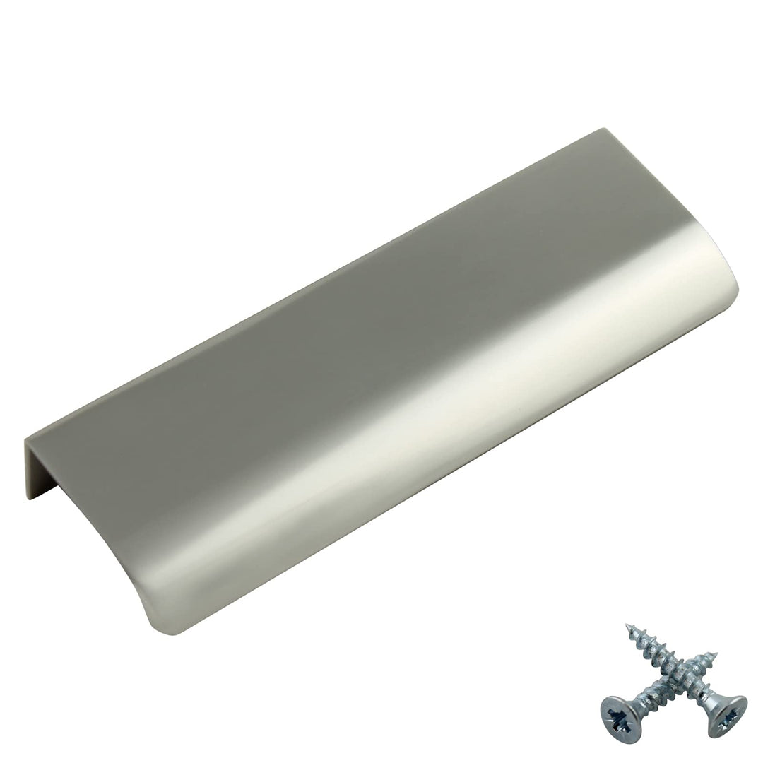 M4TEC Verdeckte Fingerzug-Griffe aus Metall Kantendesign Moderne Küchentürgriffe Schrankzuggriffe Sc
