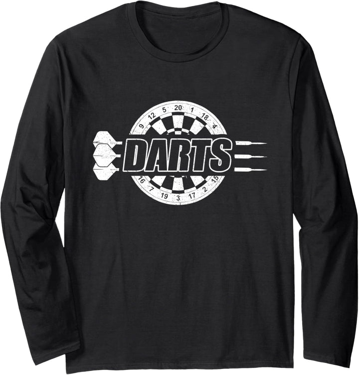 Darts Design Dartspieler Dartscheibe Dartpfeile Dart Langarmshirt
