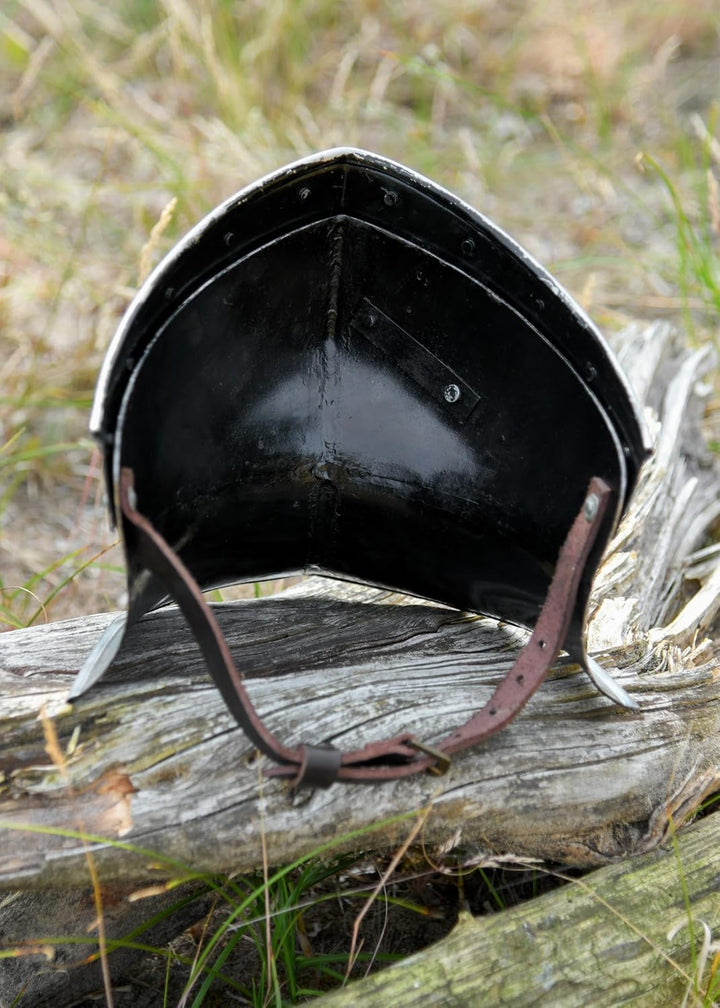 Ulfberth Halsberge - handgefertigt aus 1,6 mm Stahl Helmbart - Schaukampftauglich