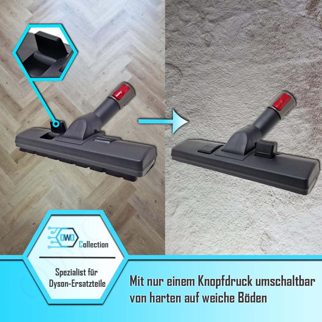 Combi-Düse Kombi-Bürste geeignet für Dyson Cinetic Big Ball CY22 CY23 CY26 CY28 - Staubsaugermund -
