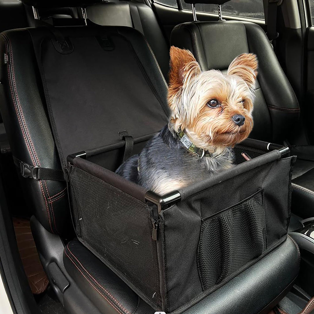 CALIYO Hundesitz Auto für kleine Hunde, Extra Stabiler und Wasserdichter Hundeautositz mit verstärkt