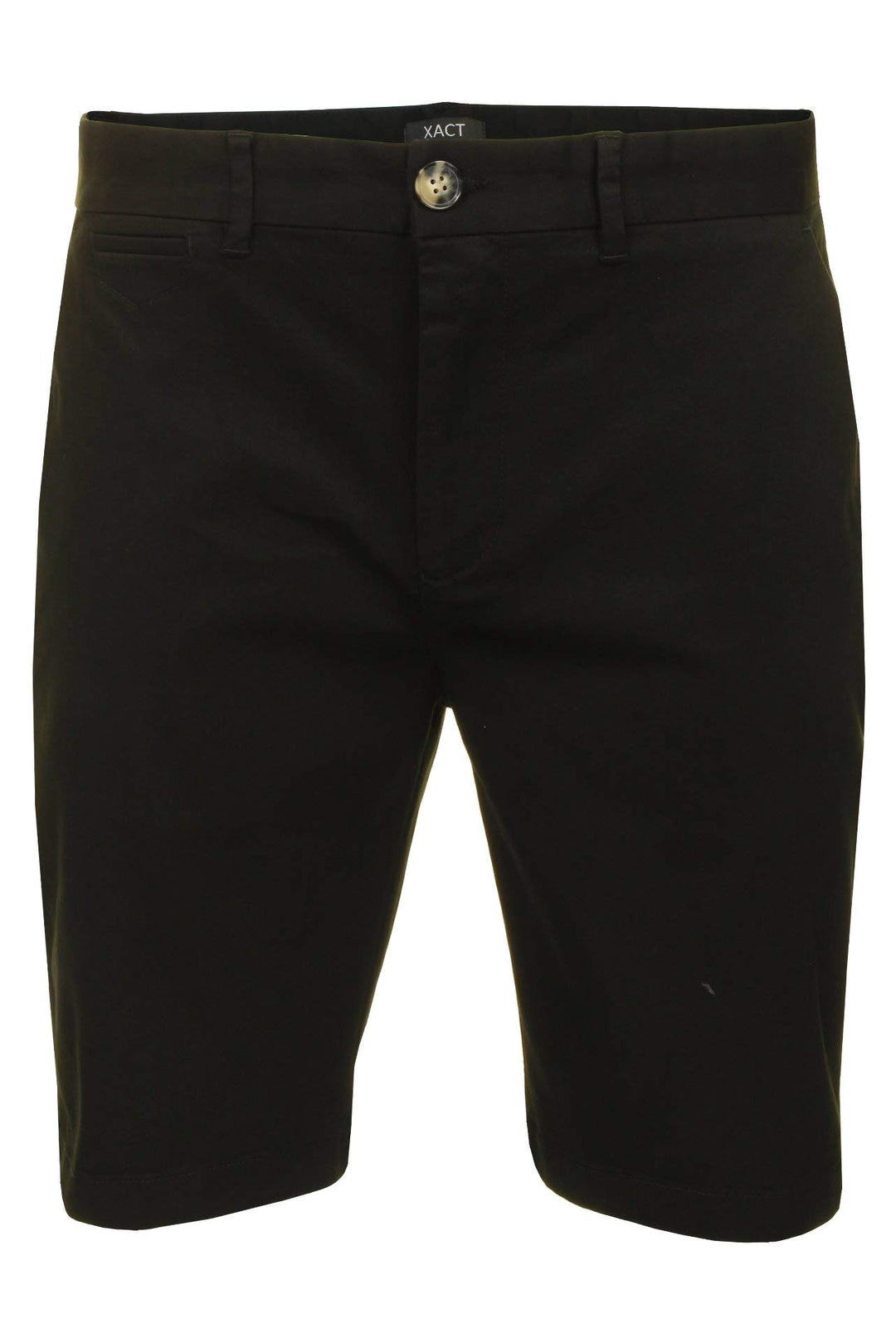 Xact Herren Premium massgeschneiderte Stretch Chino Shorts 32W Schwarz, 32W Schwarz