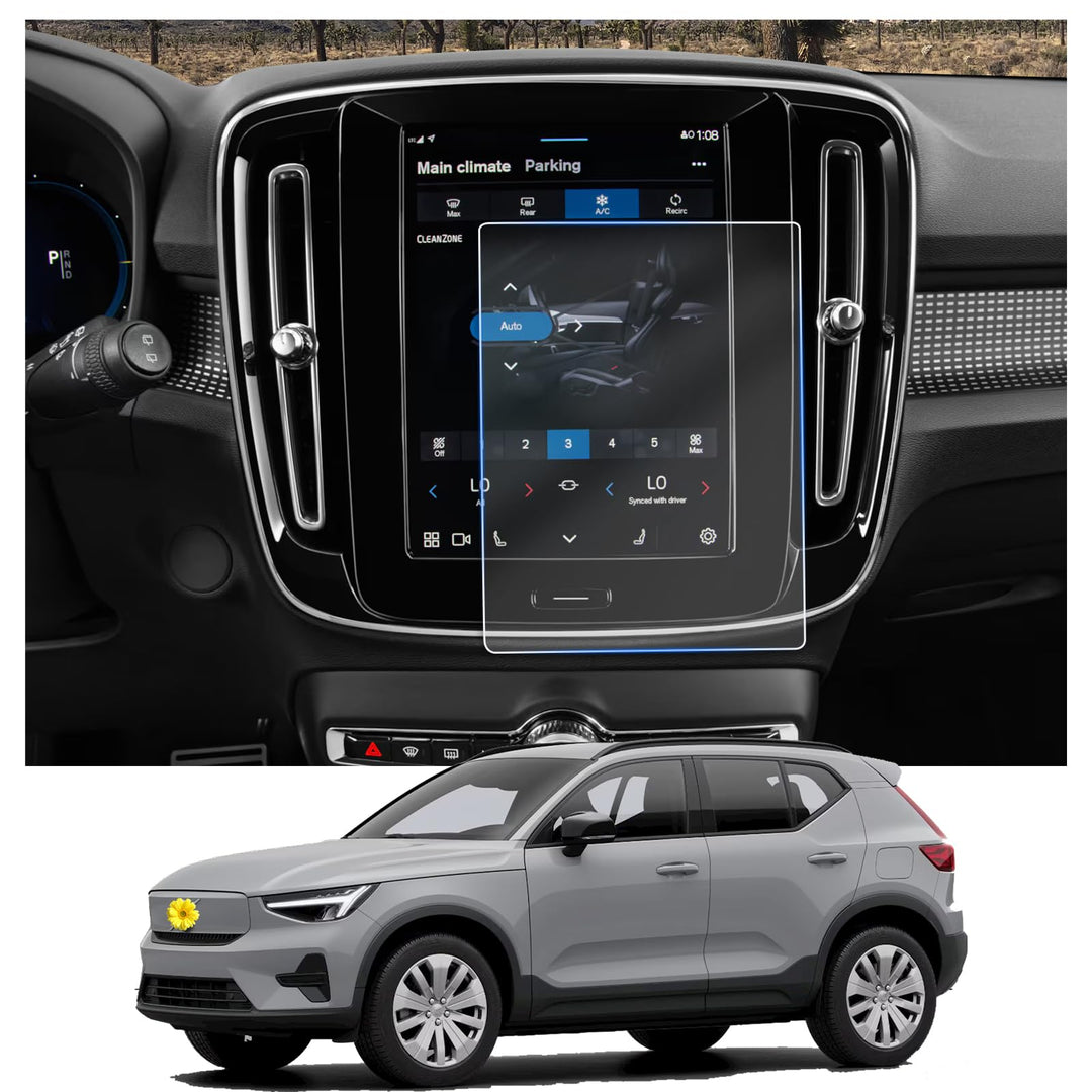 CDEFG Kompatibel mit Volvo EX40 EV 2024 Navigation Schutzfolie 4H Kratzfest 9 Zoll GPS Displayschutz