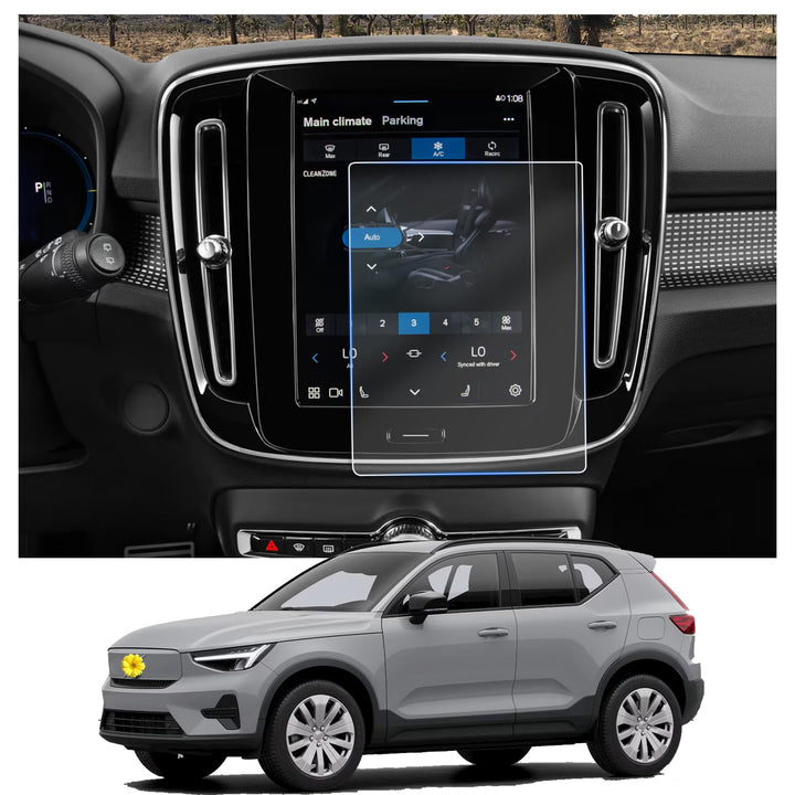 CDEFG Kompatibel mit Volvo EX40 EV 2024 Navigation Schutzfolie 4H Kratzfest 9 Zoll GPS Displayschutz