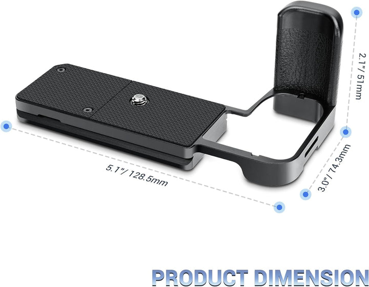 JJC Metall Kamera Handgriff für FUJIFILM X-S20 Kamera, X-S20 Schnellwechselplatten Halter Erweiterun