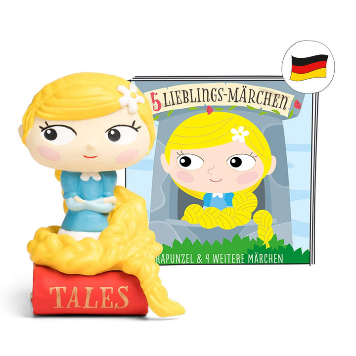 tonies Hörfiguren - 5 Lieblings Märchen Figur: Rapunzel, Froschköing, Hänsel und Gretel, der Wolf un