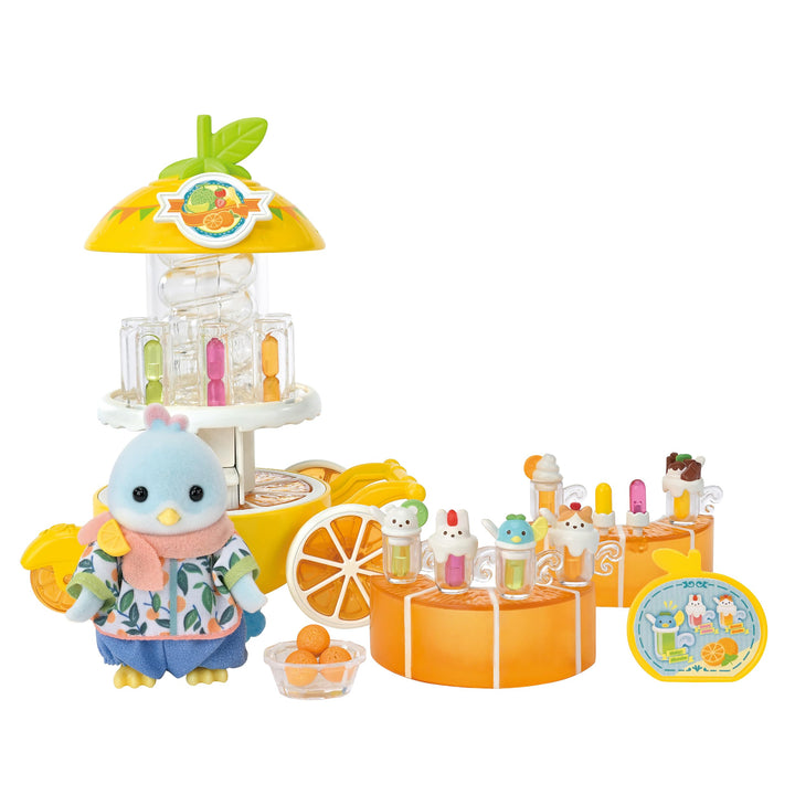 Sylvanian Families - 5861 Zitronenvogel Saftbar, Spielset mit Tierfigur und Zubehör, Tierfiguren, Vö