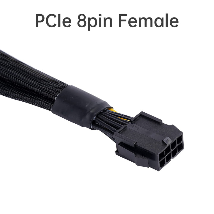 8Pin PCIe Splitter, PCI-e 8-Pin Buchse auf Dual (6+2)-Pin Stecker GPU-VGA Stromkabel PCI-Express Ada