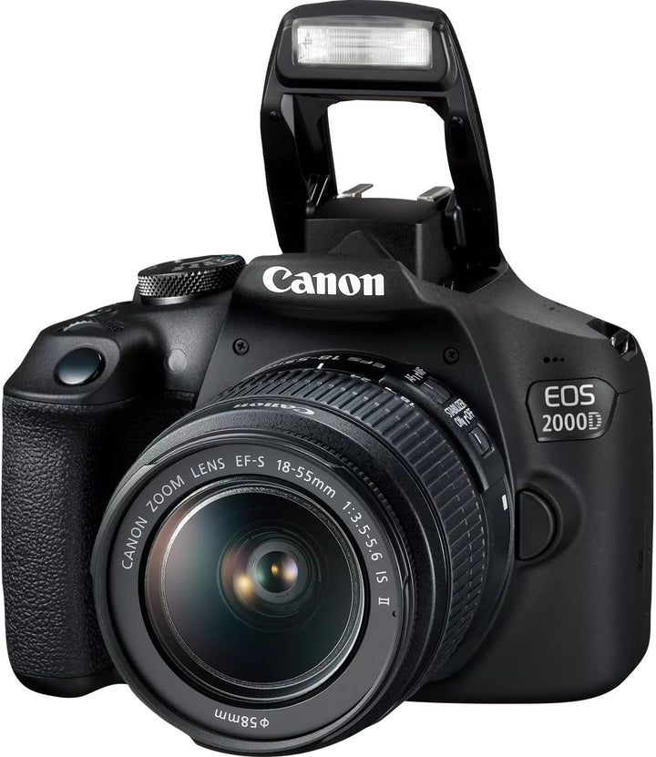 Canon EOS 2000D Spiegelreflexkamera (24,1 MP, DIGIC 4+, 7,5 cm (3,0 Zoll) LCD, Full-HD, WIFI, APS-C