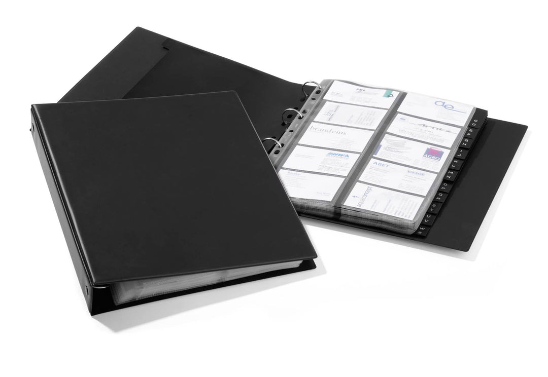 Durable Visitenkartenringbuch Visifix A4 Economy, für 400 Visitenkarten, inkl. Register A-Z, schwarz