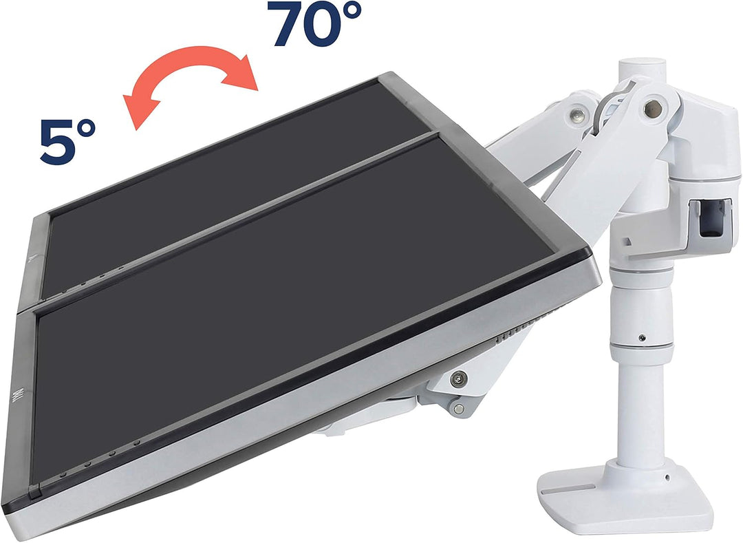 ERGOTRON 45-492-216 LX Doppelschirmlösung für Tischmontage LX hoher Pfahl 2 Monitore LX Arm Standard