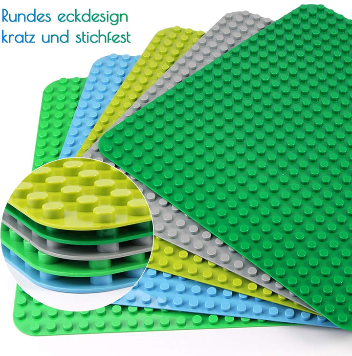 Celawork Grosse Bauplatte Kompatibel mit Duplo Platten,grosse Grundplatte,38 * 38cm Platten-Set für