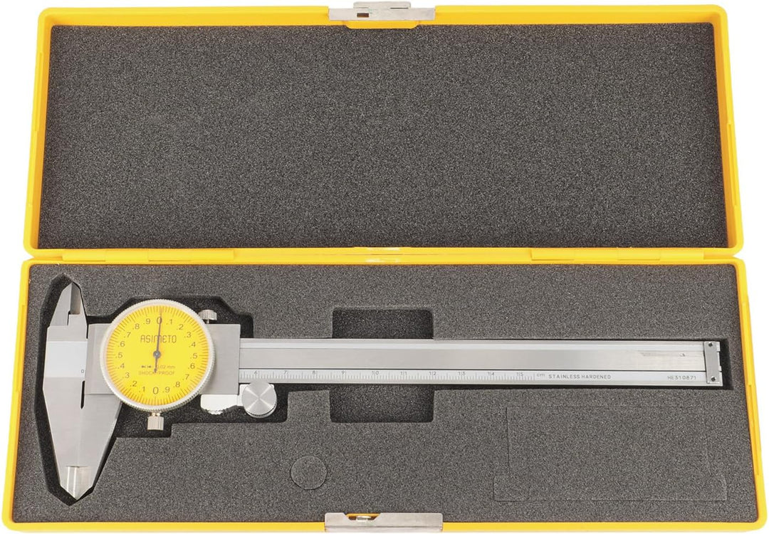 ASIMETO Uhren-Messschieber mit Edelstahl-Gehäuse Grösse 300 mm / 0,01 mm, 300 mm / 0,01 mm
