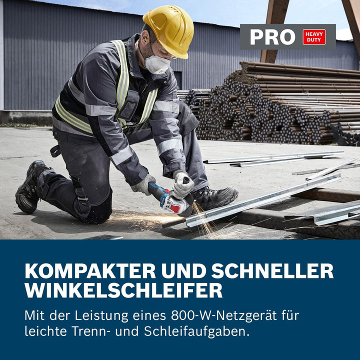 Bosch Professional 18V System Akku-Winkelschleifer mit X-LOCK GWX 18V-8 (inkl. Zusatzhandgriff, Schu