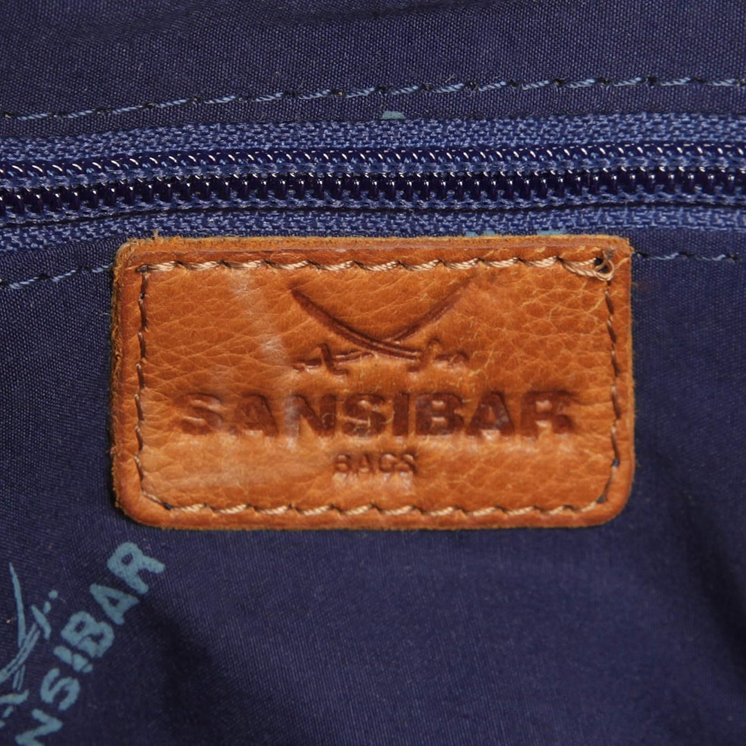 Sansibar Umhängetasche echt Leder Herren, Damen - 019708 Cognac, Cognac