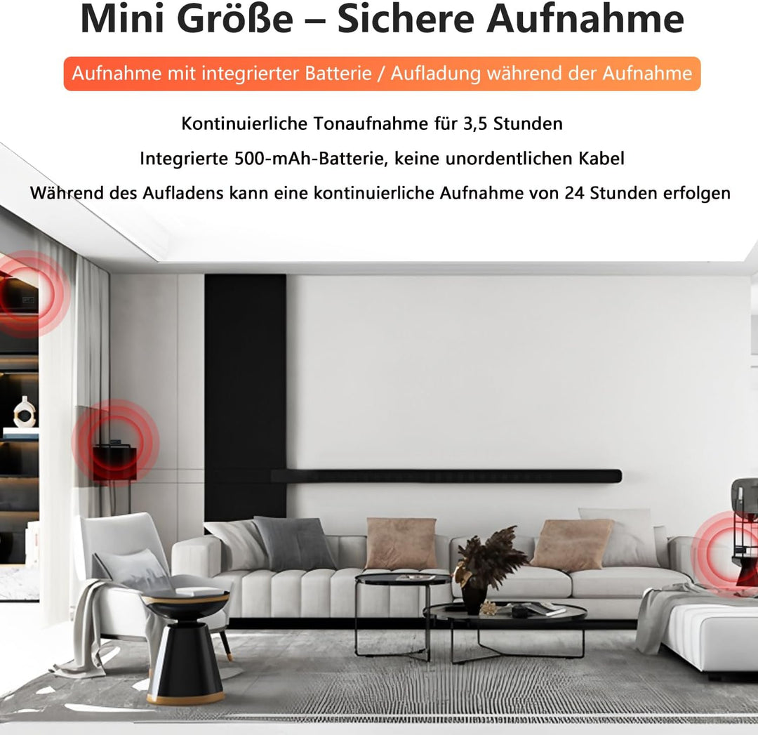 Mini Kamera - HD 1080P, Mini-Kamera, Überwachungskamera, Kamera Überwachung Aussen Innen - Bewegungs